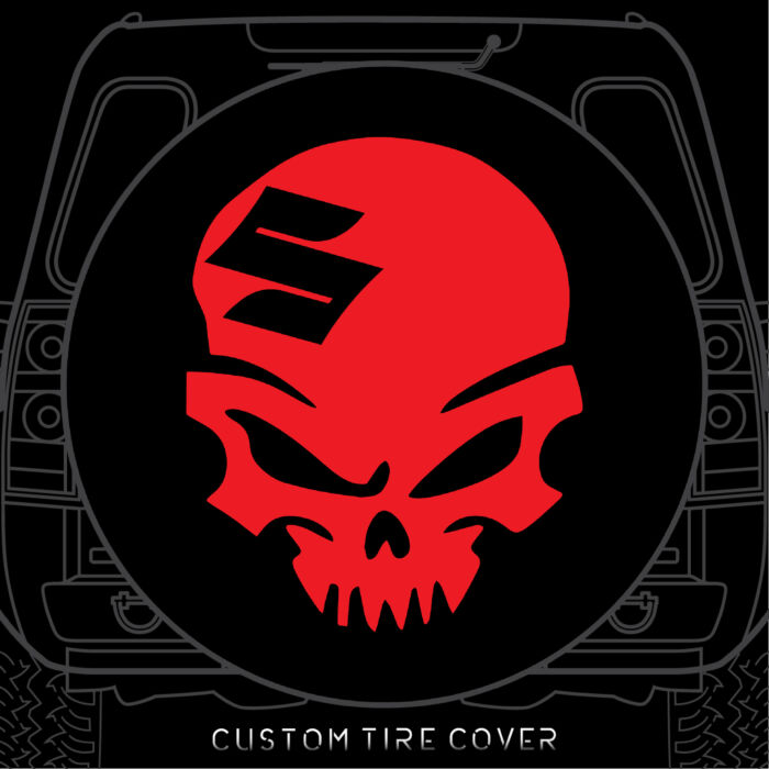 Custom Tire Cover Skull