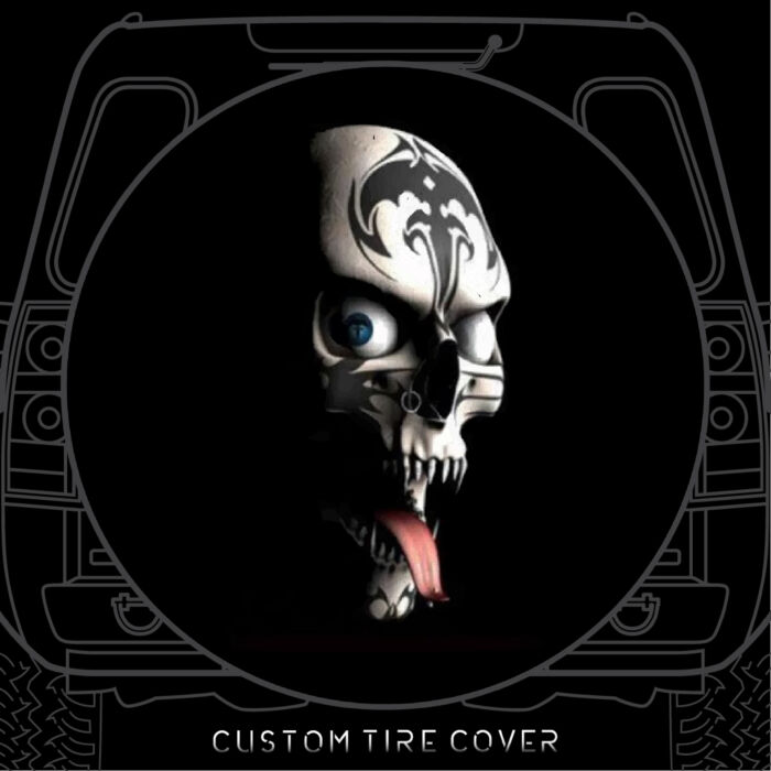 Custom Tire Cover Skull