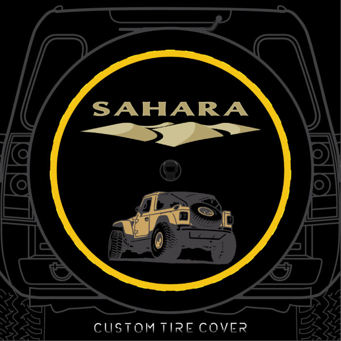 Custom Tire Cover, jeep, Sahara