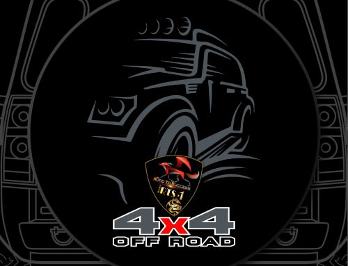 4×4 Tribal Mask Badge Custom Tire Cover