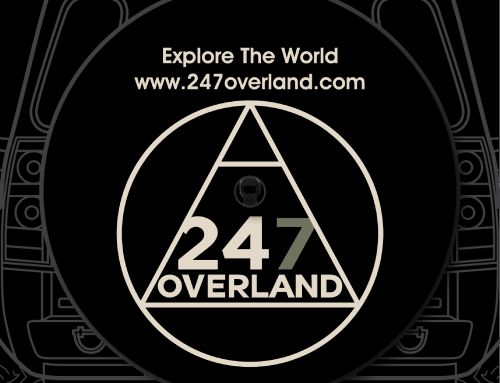 Explore The World 247 Overland Triangle Custom Tire Cover