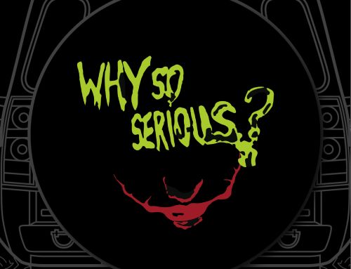 Why So Serious Joker Text Custom Tire Cover