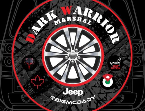 Dark Warrior Marshal Badge Custom Tire Cover