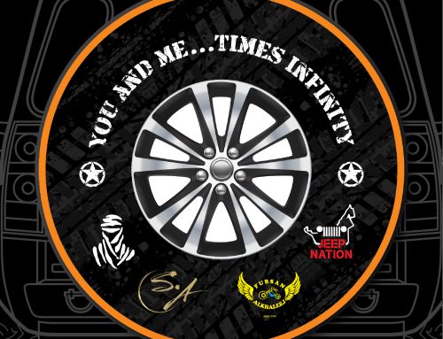 You And Me Times Infinity Wheel Custom Tire Cover