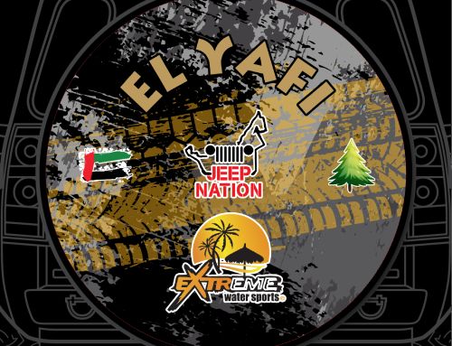 El Yafi Jeep Nation Badge Custom Tire Cover