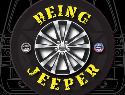 Being Jeeper Wheel Text Custom Tire Cover