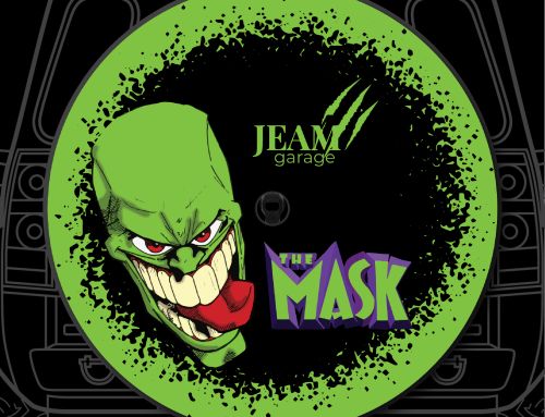 The Mask Jim Carrey Badge Custom Tire Cover