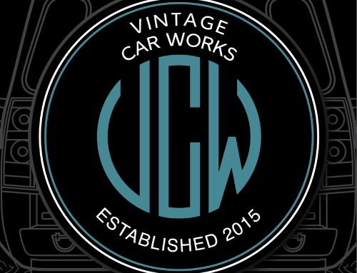 Vintage Car Works Established 2015 Custom Tire Cover