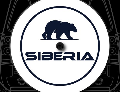 Siberia Bear Badge Custom Tire Cover