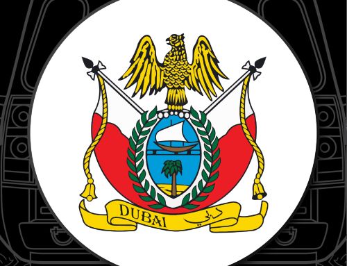 Dubai Old Logo Custom Tire Cover