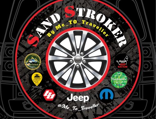 Sand Stroker Racing Badge Custom Tire Cover