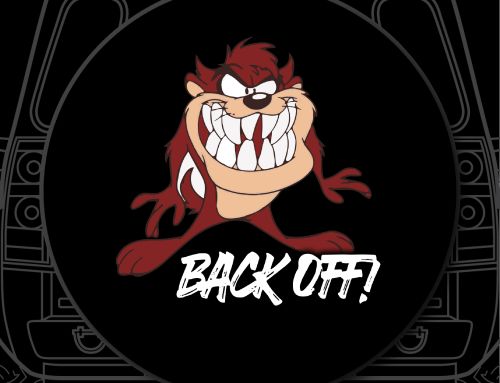 Back Off Wheel Badge Custom Tire Cover