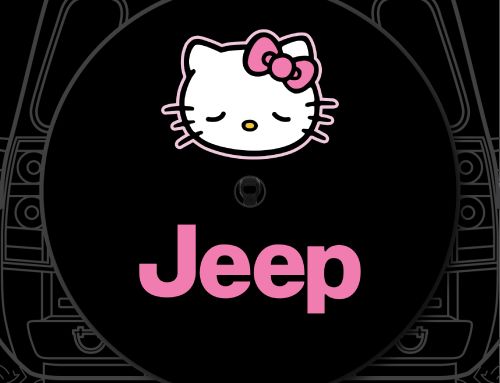 Hello Kitty Jeep Alt Custom Tire Cover