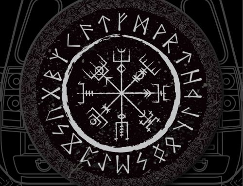 Vegvísir Viking Compass Custom Tire Cover